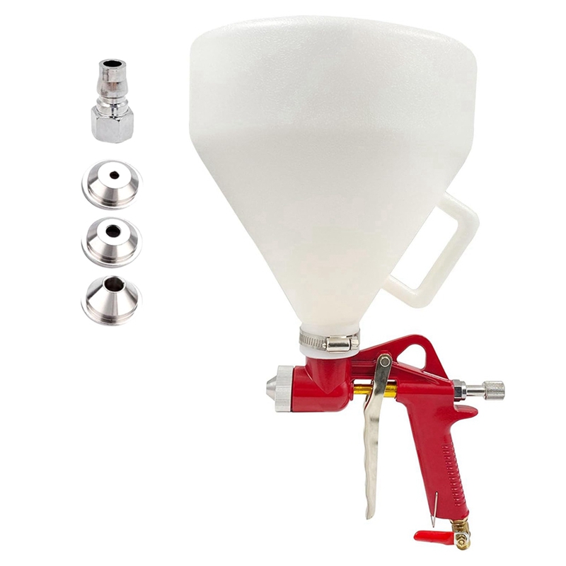 Air texture sprayer, , 1,58- gallon drywall wall painting sprayer with 3 nozzles,  (4,0 mm/6,0 mm/8,0 mm)  for stucco mud walls: Default Title