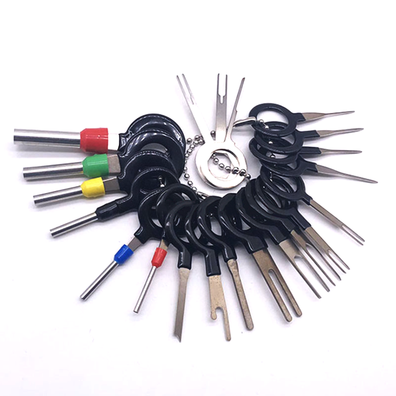 60 stk bil terminal værktøj til fjernelse af elektriske ledninger crimp stik pin extractor kit biler terminal reparation håndværktøj