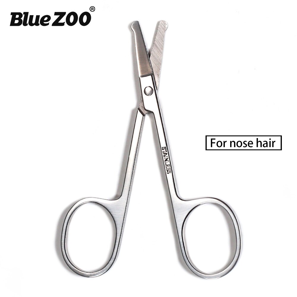 Tijeras para cejas, pestañas y cejas recortador de, tijeras para el pelo de la nariz, tijeras de manicura de acero inoxidable, cortador, herramientas para maquillaje de uñas: for nose hair white