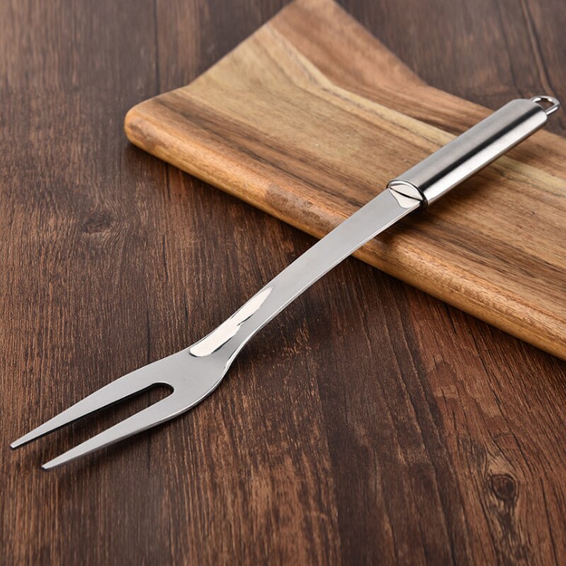 Stainless steel BBQ fork meat food fork BBQ accessories outdoor barbecue appliances