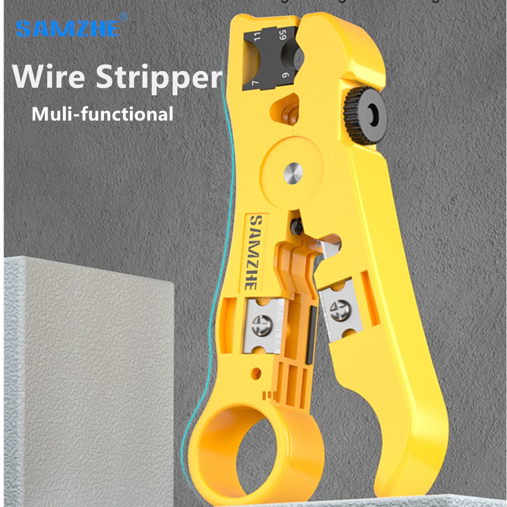 Multifunctionele Cutter Striptang Stripper Wire Kabel Gereedschap Stripper Tang Decrustation Tang Voor RG59 RG6 RG7 RG11