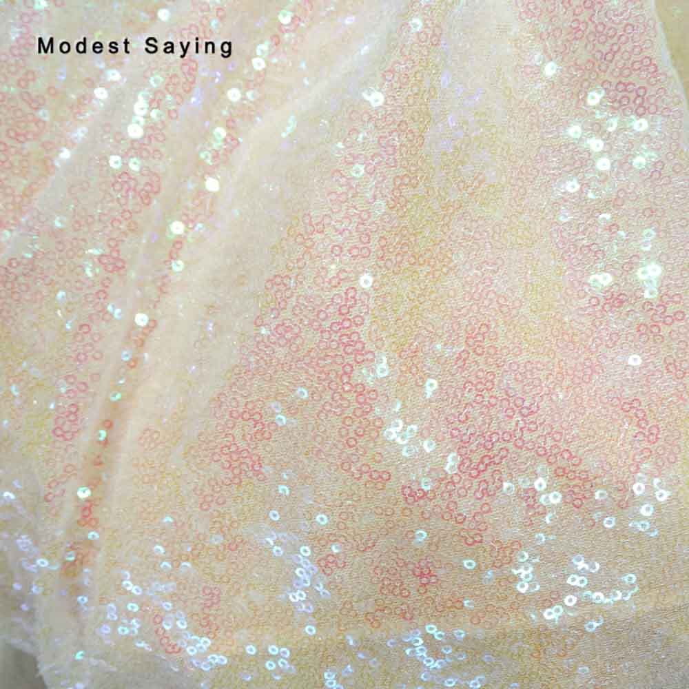 2Yards Purple Sequins Fabric for Evening Dress Wedding Party Prom Sparkly Backdrop Glitter Cloth Craft Mesh Handbags Material: YELLOW