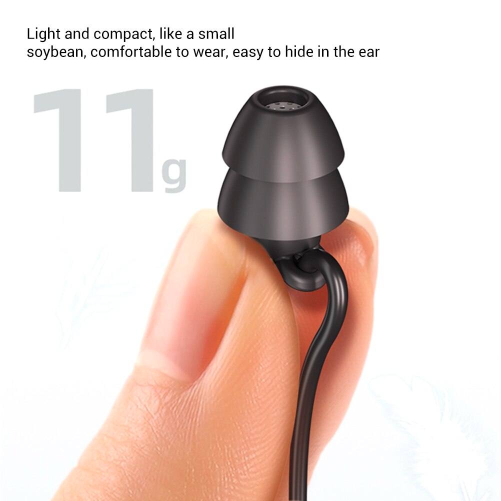 Schlaf-ohrhörer, kabelgebundene kopfhörer mit mikrofon, bassklang, 3.5mm in-ear-ohrhörer, leichtes headset mit geräuschunterdrückung