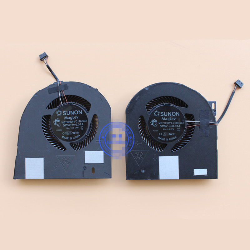 CPU GPU Cooler Fan Heatsink For DELL Precision 7530 M7530 NV-128 AT26J007ZAL MG75090V1-C160-S9A MG75090V1-C170-S9A Radiator