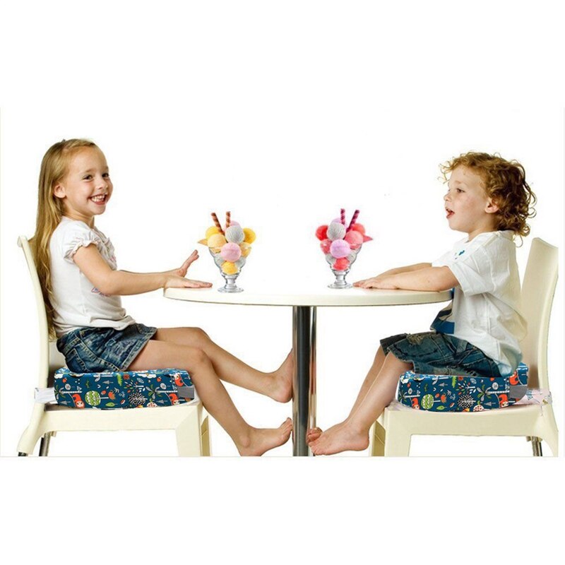 Kinderstoelverhoger, baby-eetkussen, verstelbare, afneembare kinderstoel, stoelverhoger, stoelverhoger