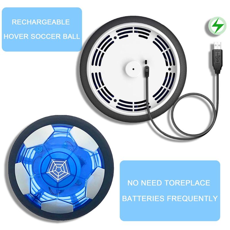 Electric USB Charging Air Power Football Toys Suspension Hover Soccer Indoor Play Games for Kids