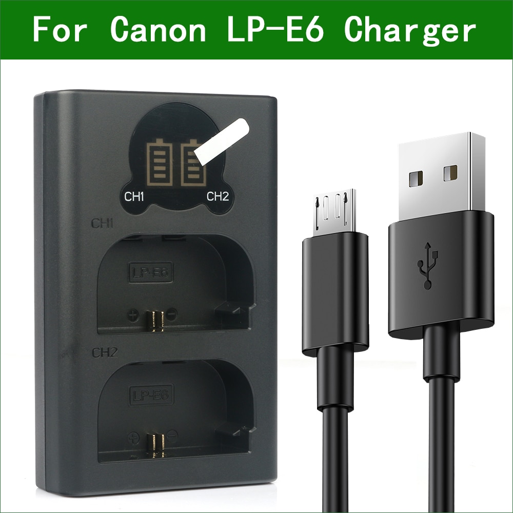 LP-E6 LP-E6N LC-E6 LC-E6E podwójna ładowarka USB robić aparatu kanon EOS 5DS R 60D 70D 80D 90D 5D znak II III IV XC10 XC15 6D 7D znak II