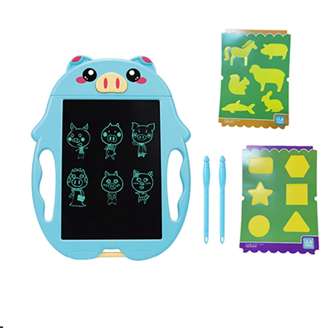 LCD Writing Tablet 9Inch Electronic Writing Doodle Board Drawing Board Smart Paper Drawing Tablet Birthday Educational Toy: Single Blue