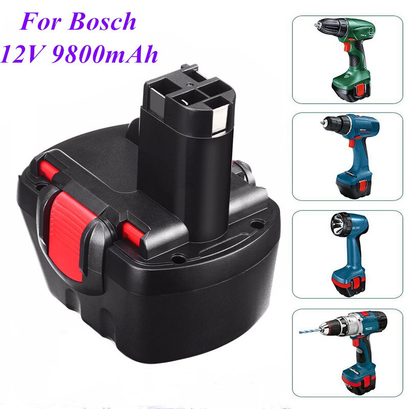 For Bosch 12V 9800mah PSR 1200 Rechargeable battery GSR 12V 9.8AH AHS GSB GSR 12V E-2 BAT043 BAT045 BAT046 BAT049 BAT120 BAT139