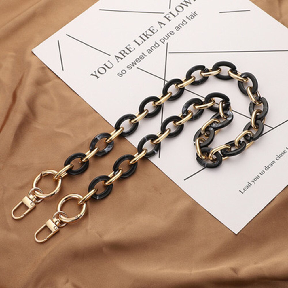 40/60cm Acrylic Bag Chain Bag Strap Removable Bag Accessories Women's Resin Chain Chain Of Bags Purse Chain Fishbone Chain