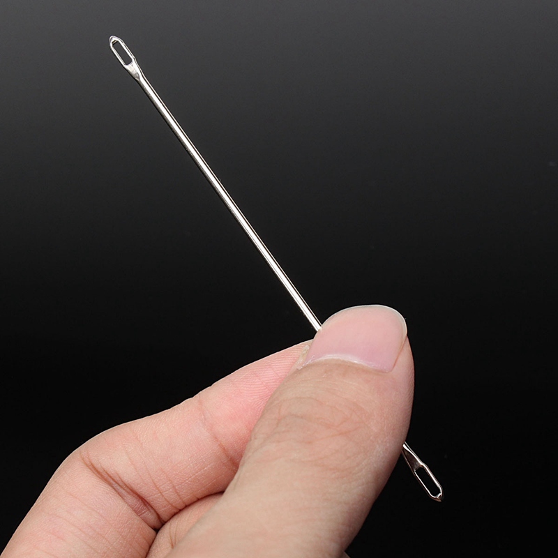 Aguja de doble ojo para máquina de tejer Brother, accesorio para manualidades de costura de suéter, para el hogar, KR588, KR710, KR830, KR850