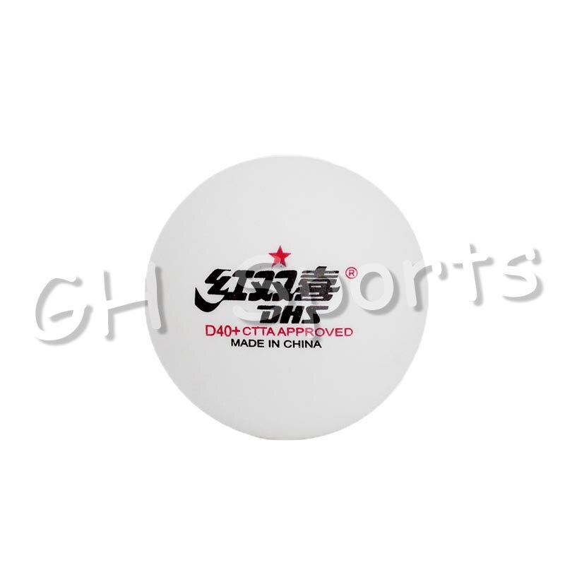 10x DHS D40+ Table Tennis Balls 1-Star White