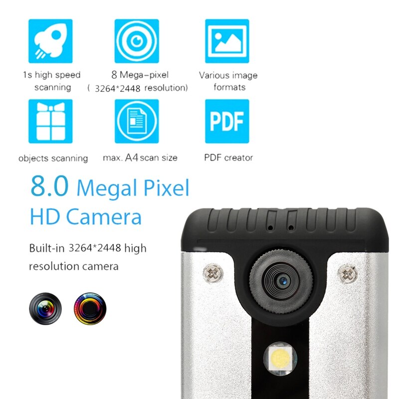 Portable High Speed USB Book Image A4 Document Camera Scanner With 8.0MP Camera School Office Library Bank HD High-Definition