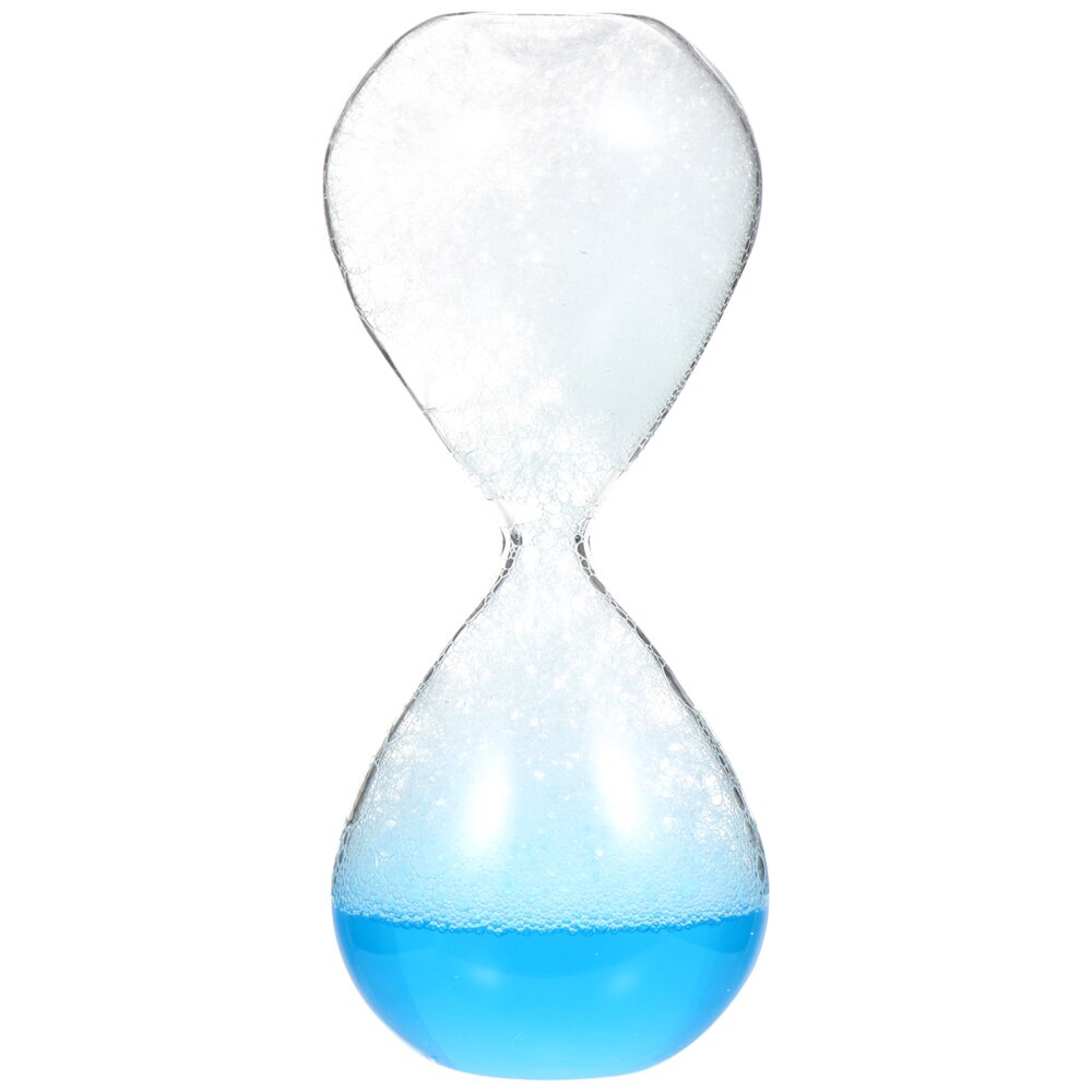 Decorative Hourglass Glass Sand Clock Timer Adornment Home Timing Tool: Blue