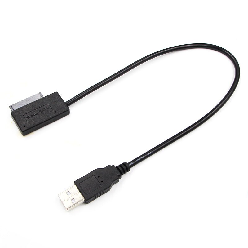 Usb 2.0 Naar Mini Sata Ii 7 + 6 13Pin Adapter Converter Kabel Voor Laptop Dvd/Cd Rom slimline Drive Op Voorraad: Default Title