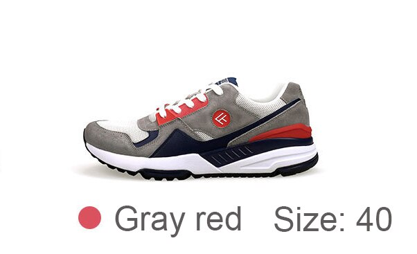 Xiaomi FREETIE Schuhe Retro Sport Schuhe Bequem Tragbare Atmungs Lauf Turnschuhe Hohe Elastizität Net Oberfläche Für Männer: Gray red 40