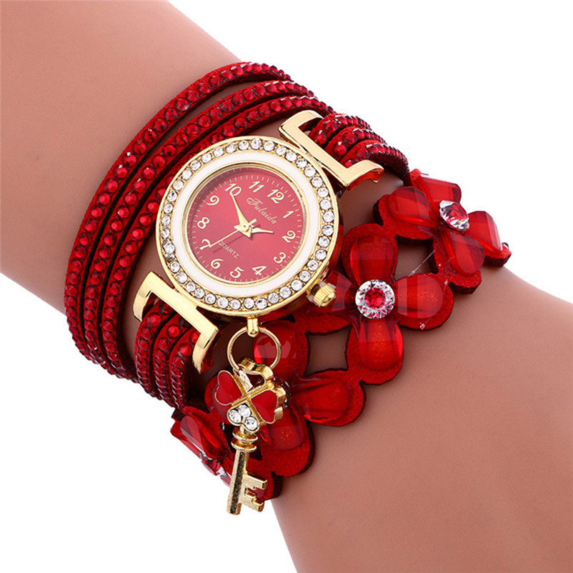 luxe Vrouwen horloges Casual Analoge Lichtmetalen Quartz Horloge PU Lederen Armband Horloges horloges vrouwen
