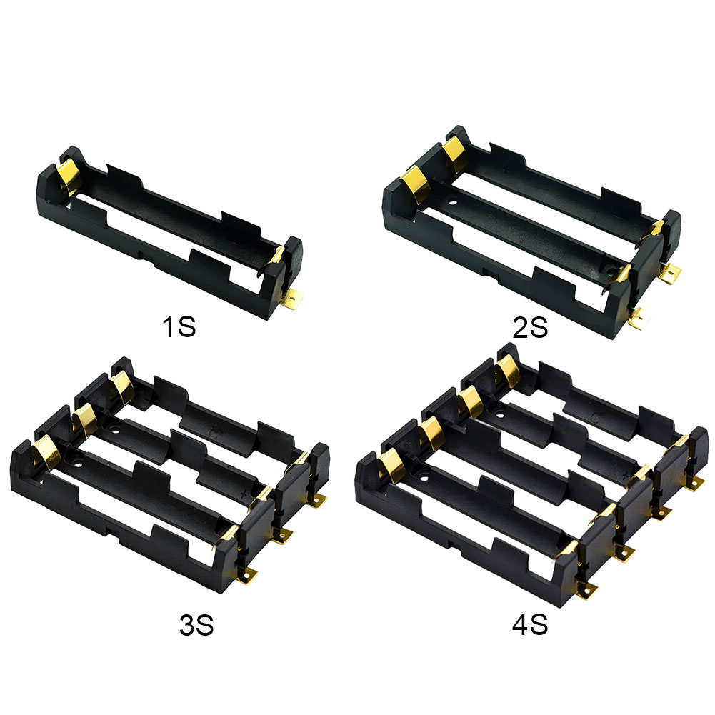 18650 Smt Batterij Houder Oplaadbare Power Bank Case Met Bronzen Pinnen Draagbare 18650 Batterij Opbergdoos 1S 2S 3S 4S