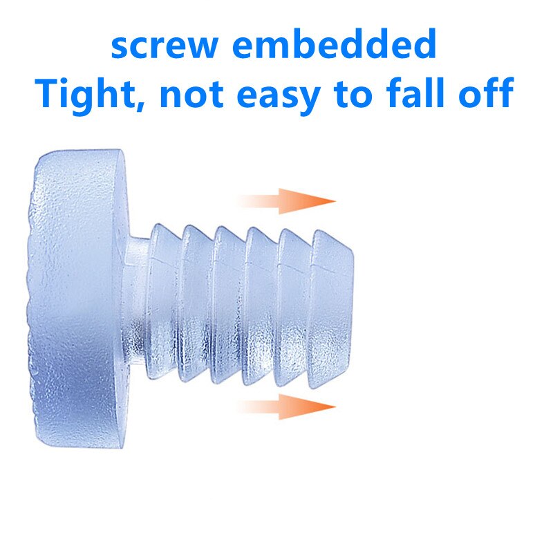 10pcs Silicone Stem Bumpers Screws Hole Plugs Anti collision Embedded Soft for Cabinet Doors and Drawers Anti-slip Foot Pad