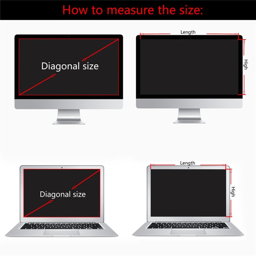 Til apple macbook pro 13 touch bar  a1706 a1708 a1989 størrelse 297mm*194.5mm antirefleks beskyttelsesfilm til privatlivsfilter
