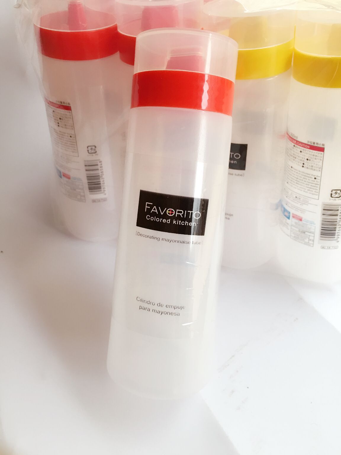 300ml 4-See Kunststoff Salat Senf Küche Zubehör Dressing quetschen Komfort Silikon Flasche Würze Dekoration Werkzeuge