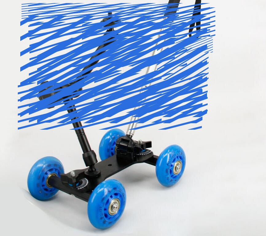flexible de cuatro ruedas dolly con alta resistencia flip lock monopod fotografía