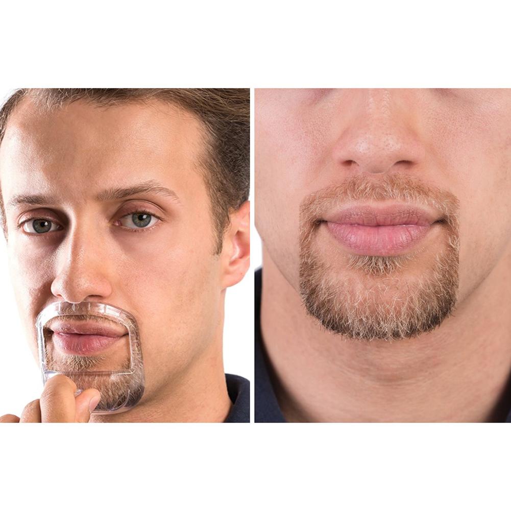 5 stk/sett skjeggkam skjeggformer fippskjegg bart pleieverktøy ansikt hår styling mal kam for skjeggforming trimmeverktøy
