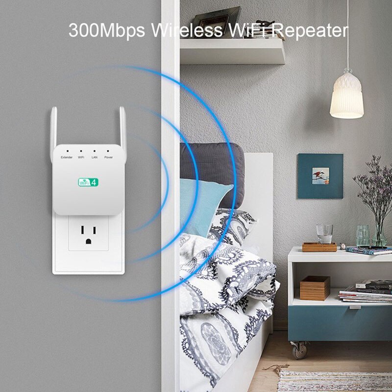 2.4G Wireless Wifi Repeater 300Mbps Wi-Fi Long Signal Range Extender Wi Fi Booster 802.11n/b/g Repeater Access Point