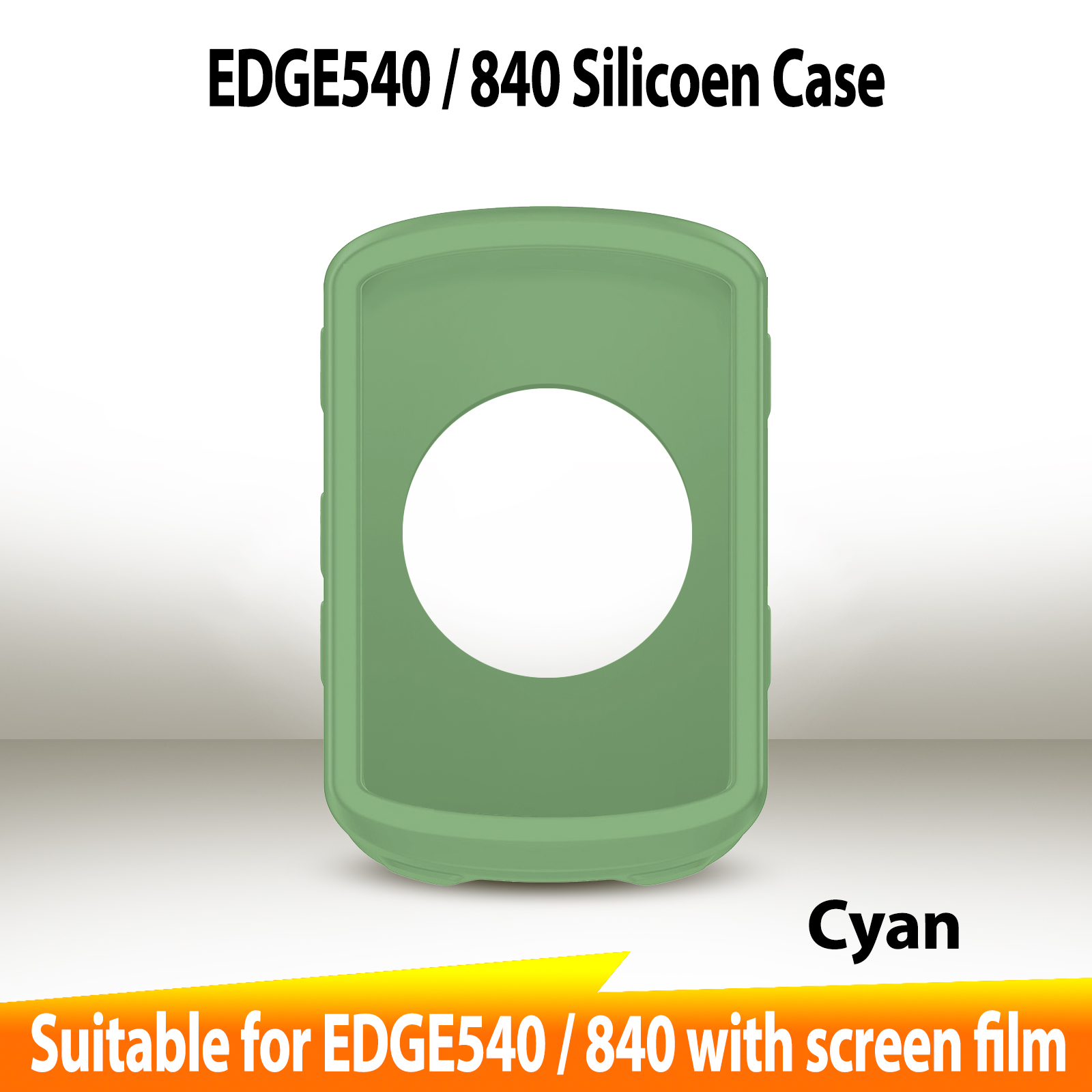 Garmin EDGE 540 840 Case GPS Bike Computer Silicone Cover Rubber Odometer Protective Case + HD Film (For Garmin EDGE540 840): Burgundy