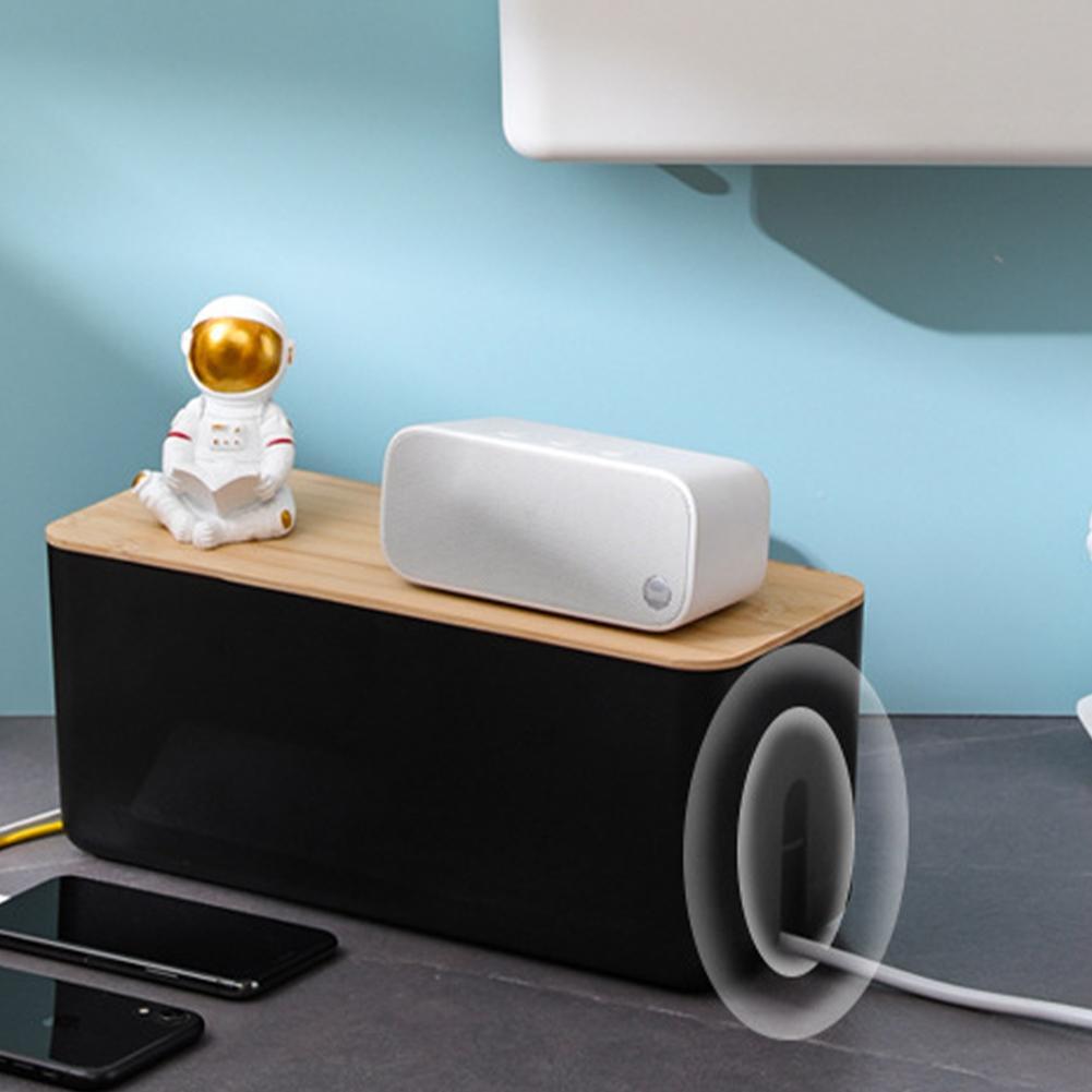 Cable Storage Box Power Strip Wire Case Anti Dust Charger Socket Organizer Wall-mounted Junction Box Storage Bin Wire Management