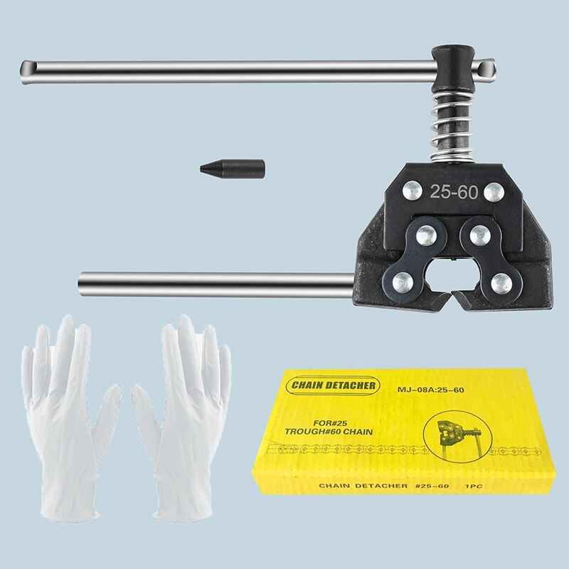 Roller Chain Breaker Detacher Cutter Tool 25 60 415H,428H, 520,530for Bicycle Motorcycle Go Kart ATV Chains Replacement