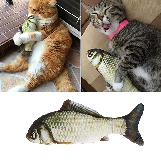 Gato juguete de 3D pescado carga Usb eléctrico pez de imitación Juguetes Para Gatos mascotas gato de juguete suministros Juguetes Para Gatos