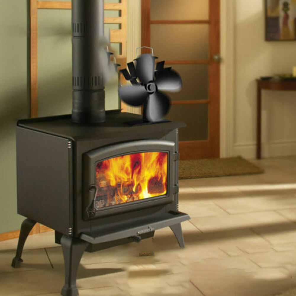 1Pc Stove Fan Thermal Power Practical Durable Fireplace Fan Stove Fan for Living Room