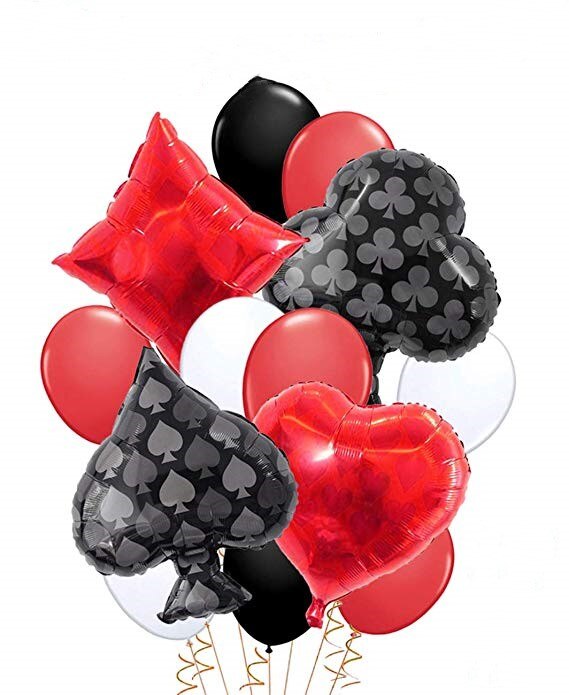 20 zoll Spaten/Herzen/Vereine/Diamanten Luftballons las Vegas Kasino Party Dekor Alice Ich bin Wunderland Tee Party liefert: Nein.15
