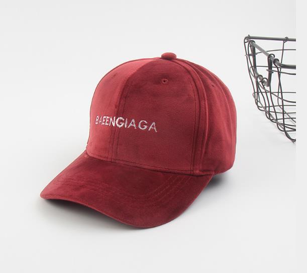 Baeengiaga mærke baseball kasket vinter far hat varm fortykket bomuld snapback kasketter beskyttelse monterede hatte til mænd: Rød
