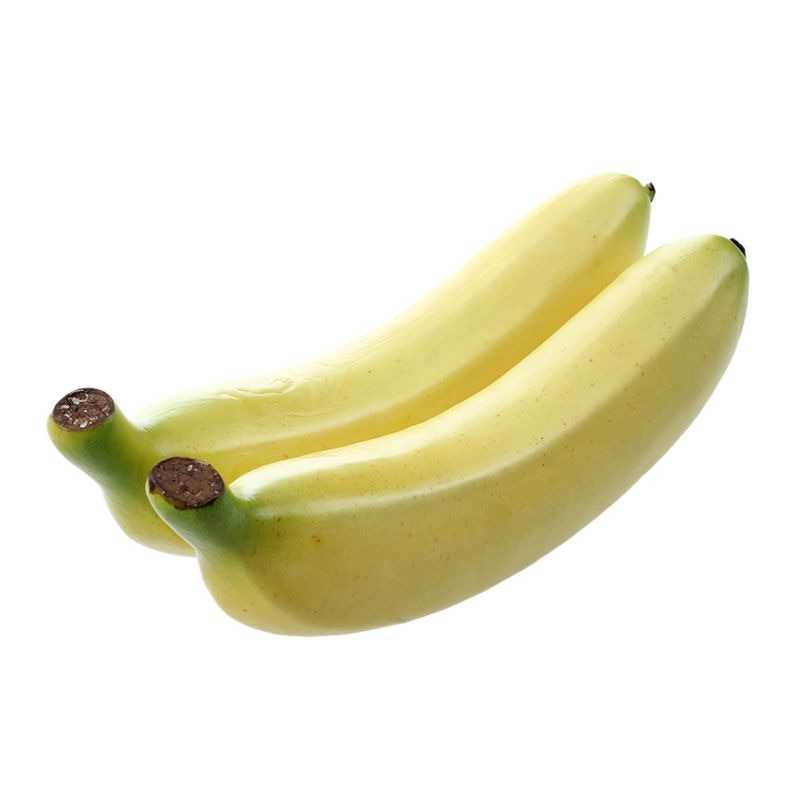 Twee Grote Kunstmatige Bananen Decoratieve Fruit