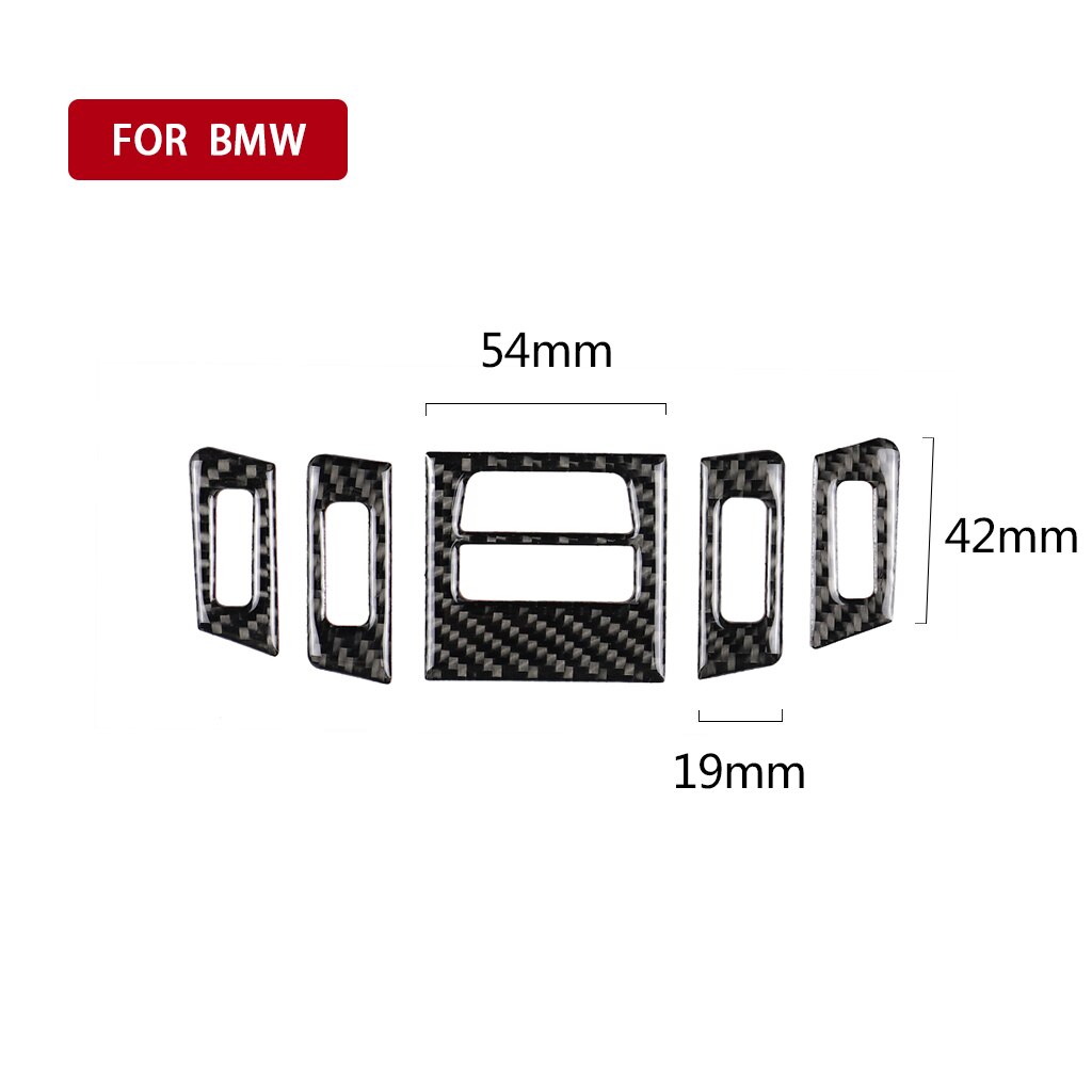 Carbon Fiber Central Air Conditioner Outlet AC Outlet Dashboard Speaker Panel Decor M For BMW E90 E92 E93 3 Series Accessories: D