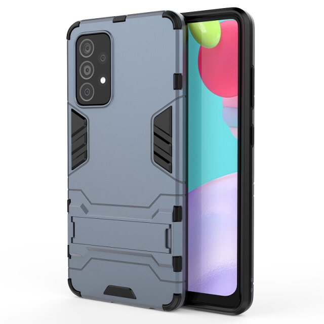 Funda armadura 3D para Samsung Galaxy A52, 5G, SM-A526B, 4G, A525F, A72, 5G, A726B, 4G, A725F, a prueba de golpes: for Samsung A52 / GTX DBU