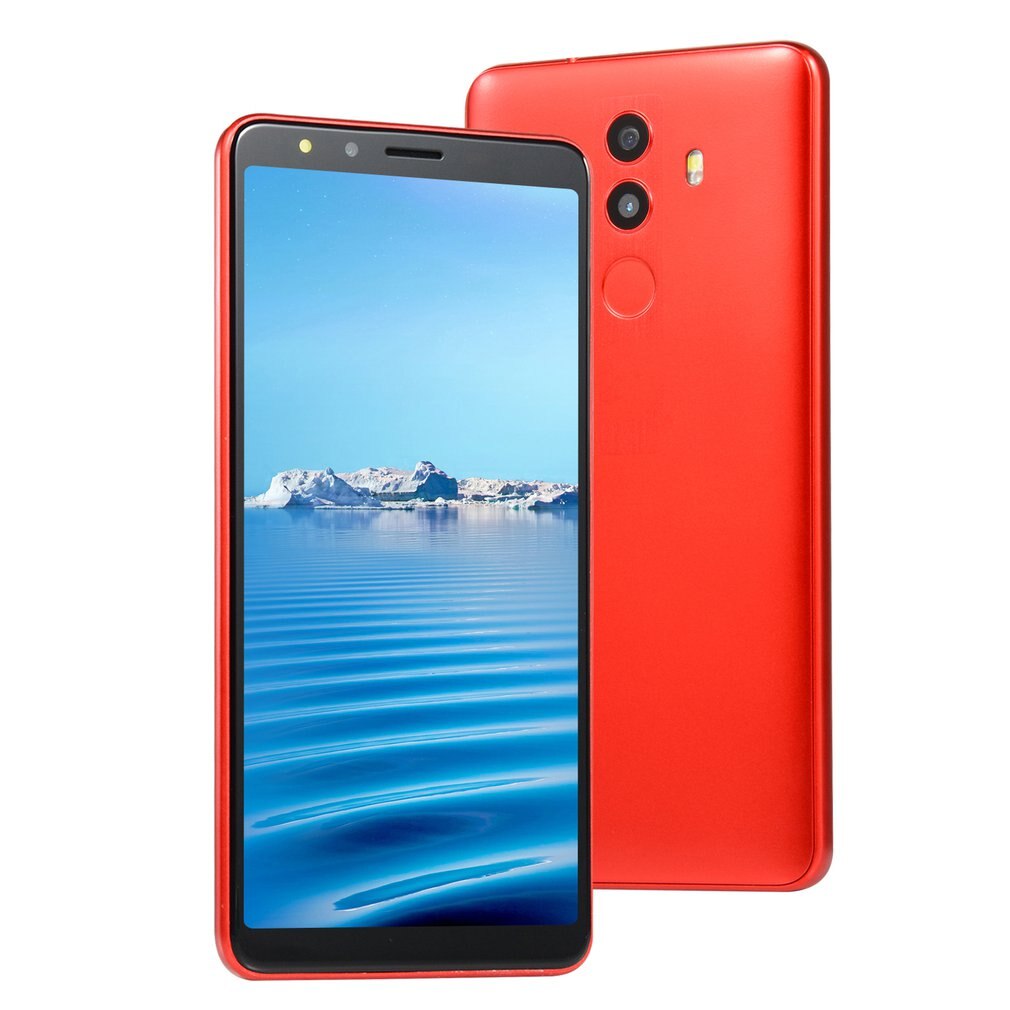 4G Smartphone Da 5.0 Pollici Android Dual Core Dual Sim Globale Versione Del Telefono Mobile della Macchina di Impronte Digitali Hd Dello Schermo Smart Phone: red / Euro