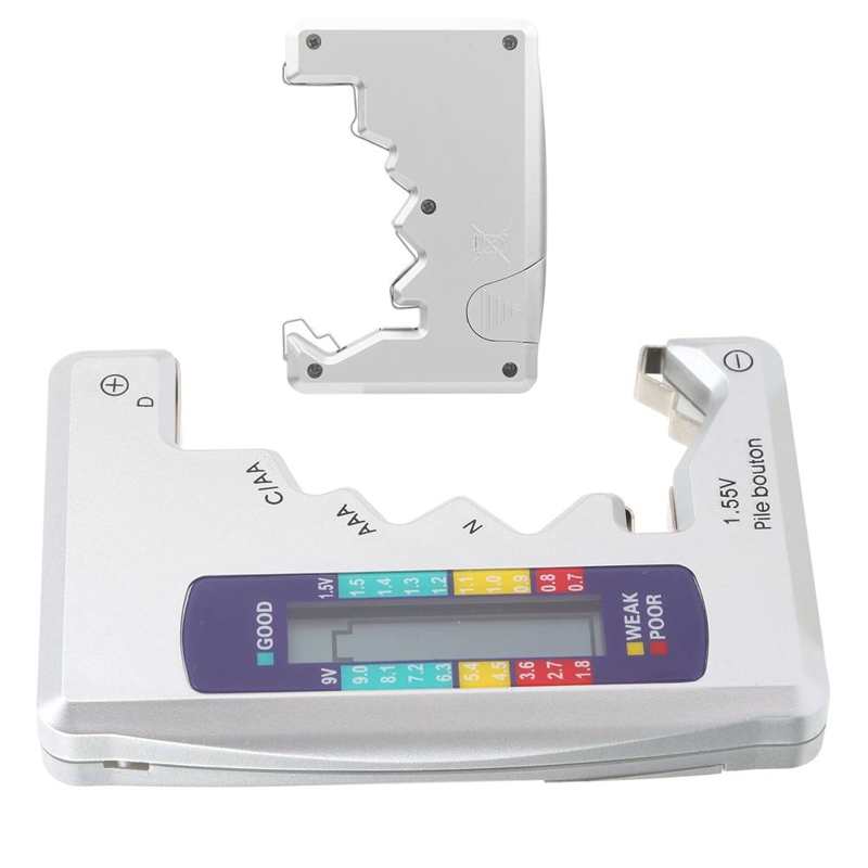 Digital Battery Tester Capacity Checker for C/D/9V/AA/AAA/1.5V Lithium Power Supply Measurement