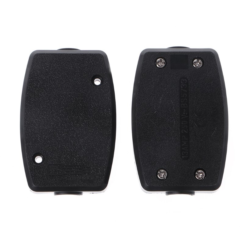 13A InLine Connector Box 3 Terminal Join Flex Cable Wire Mains Electrical Joiner