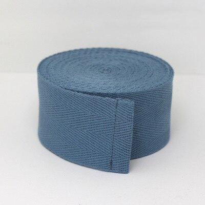 Cintura a spina di pesce in cotone da 4cm spedizione gratuita, cucitura e ghette in cotone spesso cintura da marcia lunga 6 metri: blu grigio