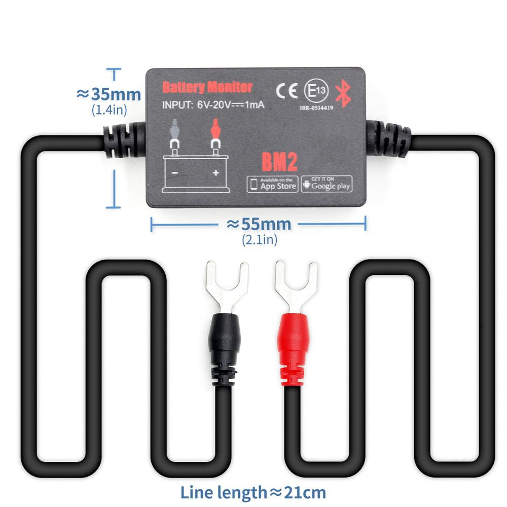 BM2 tenere sotto controllo batteria Telefono APP Bluetooth 4.0 tester batteria per tutte le auto da 6-20 V