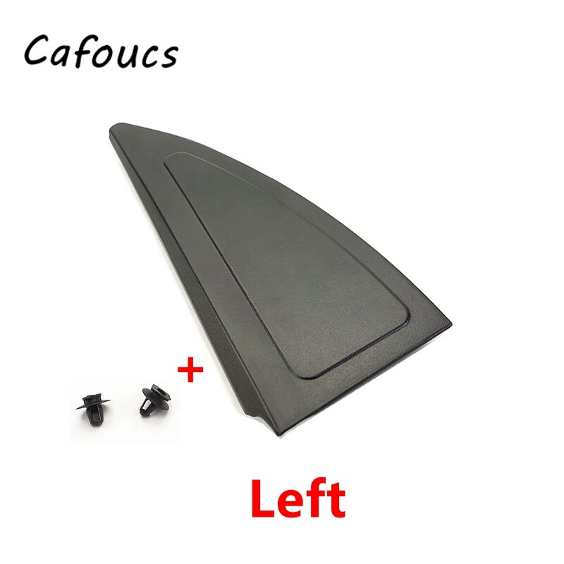 Cafoucs Car Rear Door Rear Window Outer Triangle Cover Trim Left/right For Chery QQ: left with snap