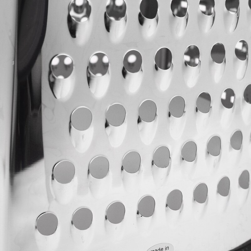 Spring Chef Box Grater, Stainless Steel with 4 Sides, Best for Parmesan Cheese Retail