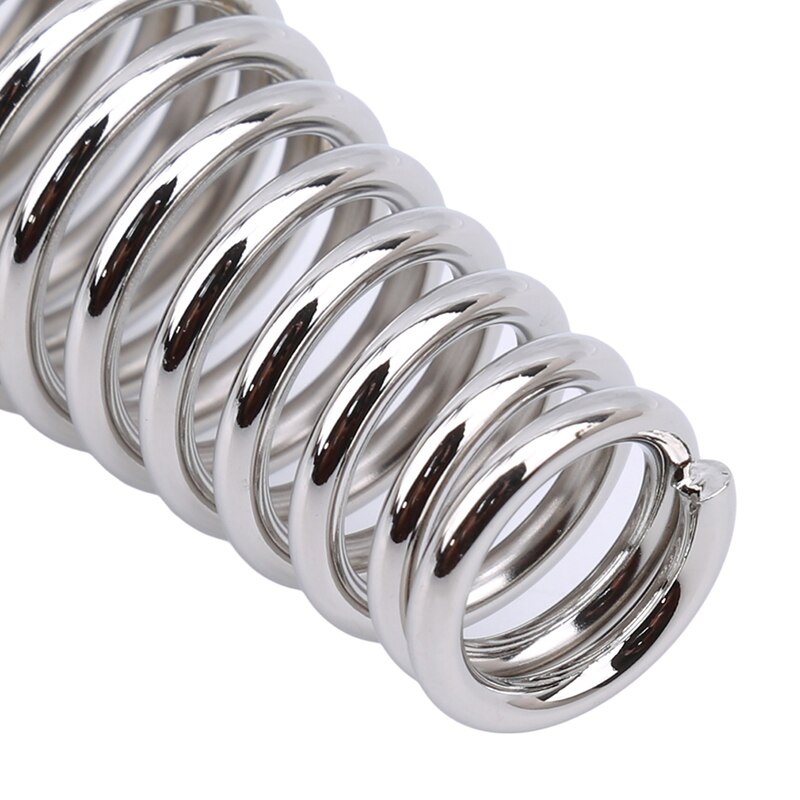 1pc Stainless Steel BBQ Pit Grill Handle Spring Wood Furnace Stove Smoker Elasticity Steel Roll Barbecue Accessories Tools
