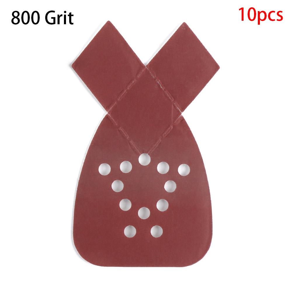 10 Stück Heimat Werkzeug Schleif scheiben schwarz Decker Schleifpapier 40-100 Körnung Detail Schleifpapier Pads Maus Schleif blätter
