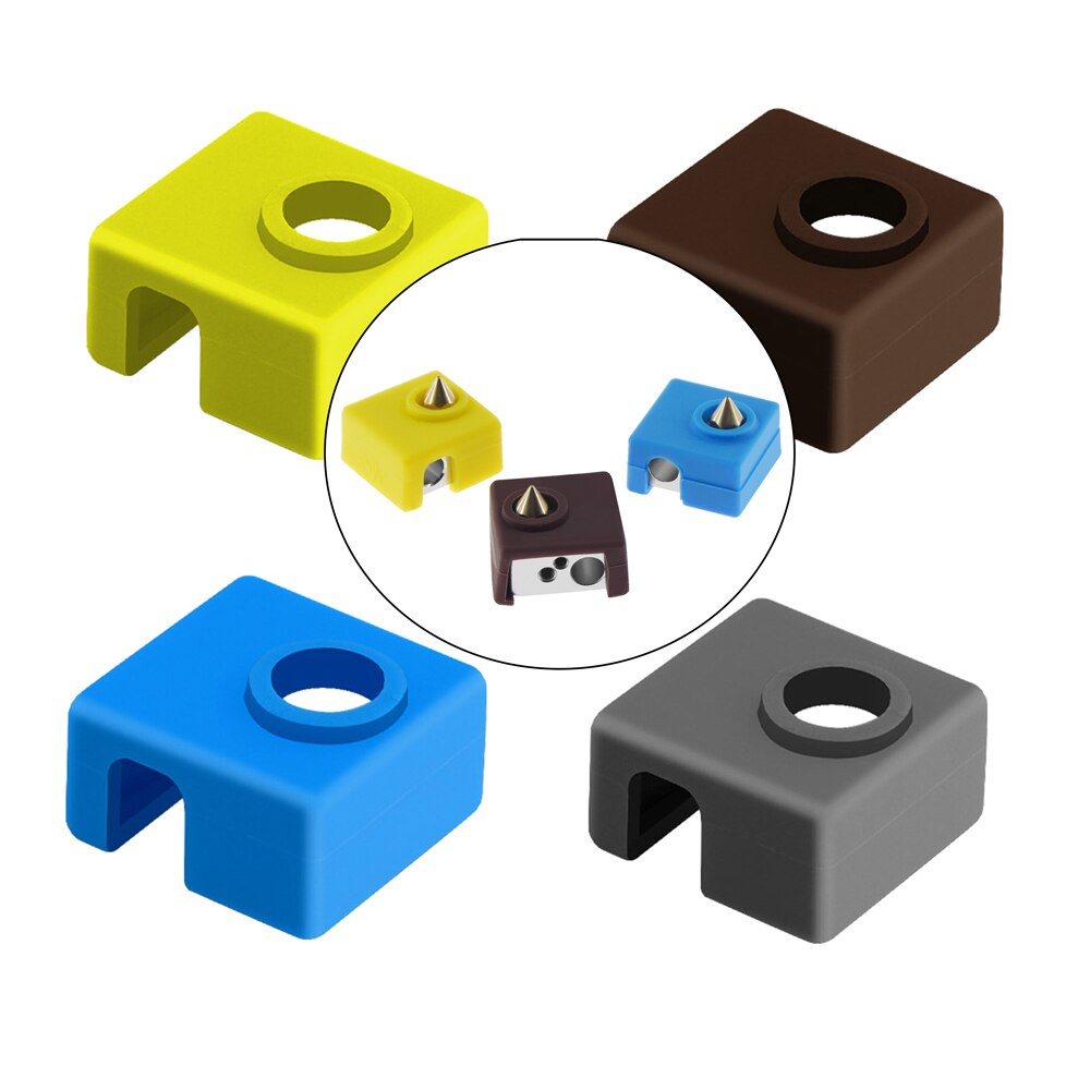 3D Printer MK8 Protective Silicone Sock Cover Case Heated Block Warm Keeping Cover For CR10/MK7/MK8/MK9 Hotend Extruder