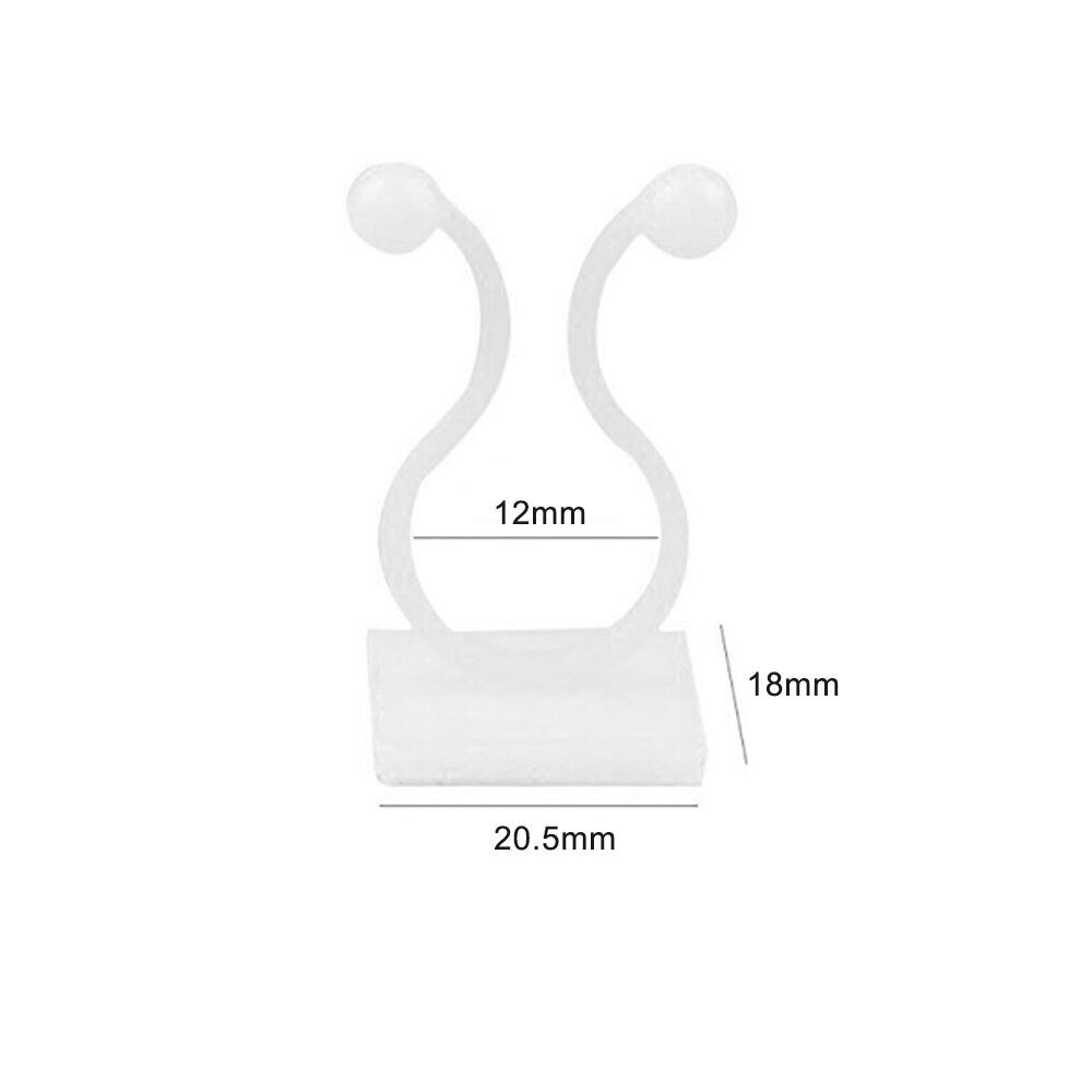 10pcs Invisible Wall Fixture Ties Durable Garden Plant Folder Grow Kits Resin Sticky Hook Holder Self-Adhesive Portable Tree