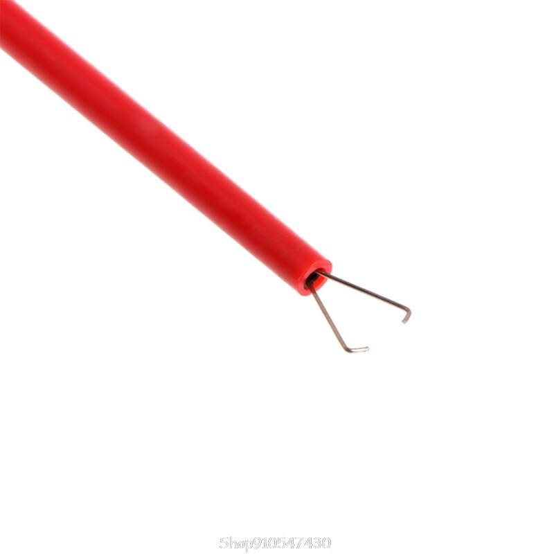 2 Pcs Insulated Test Hook Clip 1000V 10A Flexible Probe High Voltage 4mm Socket D23 20